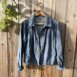 Flax denim jacket